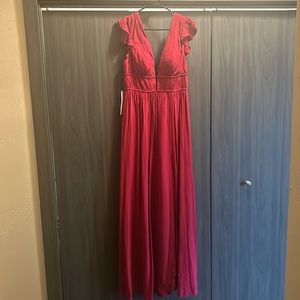 Azazie red formal maxi dress. Size 8.